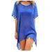 SXVZBH Women Beach Wear Cover Up,Casual Beach Dress,Chiffon Short Dress