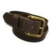 Brown Solid Leather Strap Belt 1.5" Made in the USA Big Sizesâ€¦ (58, Brown)