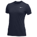 Nike Legend Veneer Women's Dri-Fit Crewneck Fitness T-Shirt Tee (Navy, X-large)