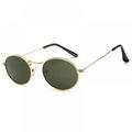 Small Round Polarized Sunglasses for Women Men Circle Metal Frame Sun Glasses with UV Protection