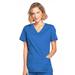 Cherokee Workwear Core Stretch Scrubs Top for Women Mock Wrap 4728, XXS, Royal