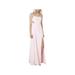 Fame And Partners Womens Open Back Side Slit Evening Dress