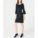 NY Collection Womens Petite Bell-Sleeve Shift Dress, Petite/X-Large, Trudy