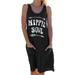 SySea Sleeveless Hippie Soul Print Women Casual Dress With Pocket