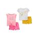 Child of Mine by Carter's Baby Girl Top & Shorts, 4pc set (0-24 Months)