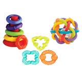 Playgro Play-All-Day Baby Toys Gift Pack, 3 Pieces