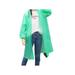 LA HIEBLA Unisex Waterproof Jacket Clear Raincoat Hooded Poncho