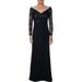 Tadashi Shoji Womens Lace Special Occasion Evening Dress