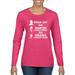 Black Pride History Rosa Sat So Martin Could Walk so 44 Could Run Pop Culture Womens Graphic Long Sleeve T-Shirt, Fuschia, Large