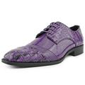 Bolano Men's Designer Cap Toe Formal Lace Up Oxford Dress Shoes Purple Size 9.5