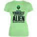 Halloween Always Be Yourself Alien Mint Juniors Soft T-Shirt