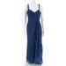 Liancarlo Womens Sleeveless Pleated Beaded Neckline Gown Blue Size 8