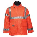 Eclipse J44129.XL ANSI 107 Class 3 Jacket with 2" Silver Reflective Tape, X-Large, Fluorescent Orange