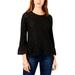 Lucky Brand Womens Polka Dot Lace Pullover Top