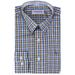 Berlioni Boy's Checkered Gingham Plaid Long Sleeve Button Down Dress Shirt Brown Blue 12