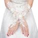 Wedding Dress Gloves Fingerless Rhinestone Decor Lace Gloves Bridal Gloves