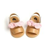 Baby Girls Soft Bottom Shoes Summer Bow First Walkers Girls Baby Toddler Sandals For 0-18M