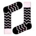 Zig Zag Men's Funky Striped Dress Socks Love Sock Company