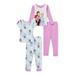Disney Frozen Toddler Girls' Pajama Set, 4- Piece, Sizes 2T-5T