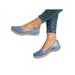 Rotosw Women Close Toe Walking Wedge Heel Sandals Ladies Summer Holiday Slip On Shoes