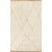 Trellis Moroccan Oriental Wool Area Rug Hand-knotted Bedroom Carpet - 4'11" x 8'0"