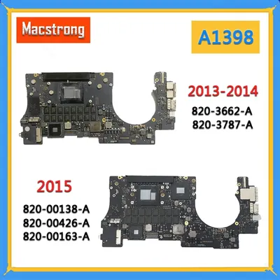 Carte mère 2013 pour MacPlePro 15 "A1398 Logic Board d'origine i7 2.0G 8GB 2014 820-3662-A