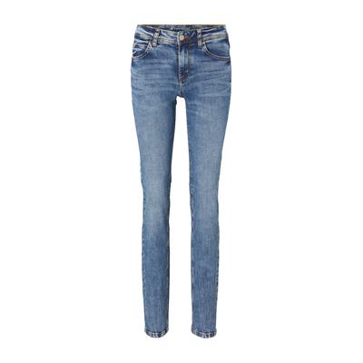 TOM TAILOR Damen TTALEXA Straight Jeans mit Bio-Baumwolle, blau, Uni, Gr. 27/30 Image