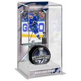 Brayden Point Tampa Bay Lightning 2021 Stanley Cup Champions Logo Deluxe Tall Hockey Puck Case