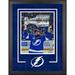 Nikita Kucherov Tampa Bay Lightning Autographed Deluxe Framed 2021 Stanley Cup Champions 16" x 20" Raising Photograph