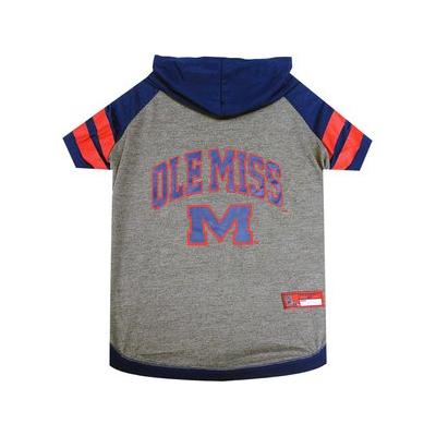 Pets First NCAA Dog & Cat Hoodie T-Shirt, Ole Miss, Small