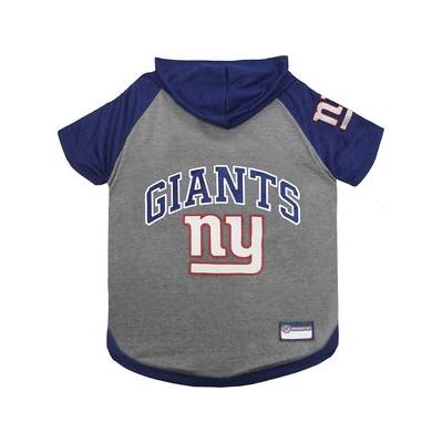 Pets First NFL Dog & Cat Hoodie T-Shirt, New York Giants, Large