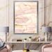 East Urban Home Pastel Abstract w/ Pink Beige & Yelllow Spots - Floater Frame Painting on Canvas Metal | 32 H x 24 W x 1 D in | Wayfair