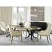 Caracole Classic Draw Attention Oval Dining Table Wood in Black/Brown/Yellow | 29.5 H in | Wayfair CLA-015-206