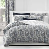 The Tailor's Bed Jafari Standard Cotton Comforter Set Polyester/Polyfill/Cotton in Blue/Navy | Super Queen Comforter + 2 Shams | Wayfair