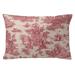 The Tailor's Bed Josephine 100% Cotton Zipper Sham | 20 H x 36 W in | Wayfair TOI2-JOS-RED-SHM-KG