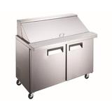 Cooler Depot NSF Sandwich Mega 7 cu.ft. Prep Refrigerator in Gray/White | 42 H x 37 W x 30 D in | Wayfair XSPM36