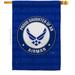 Breeze Decor Proud Daughter Airman 2-Sided Polyester 40 x 28 in. House Flag in Blue/Gray | 40 H x 28 W in | Wayfair BD-MI-H-108523-IP-BO-D-US20-AF