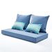 Dakota Fields Indoor/Outdoor Seat/Back Cushion Polyester in Blue | 4 H x 46.6 W x 24 D in | Wayfair DEC54528B9594B09A99C3CB699056DC7