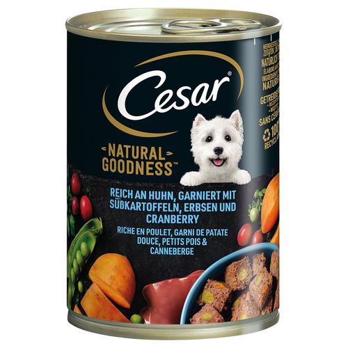 12x 400g Cesar Natural Goodness Huhn Hundefutter nass