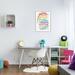 Viv + Rae™ Cambra Somewhere Over the Rainbow w/ Rainbow Canvas Art Wood in Brown | 30 H x 24 W x 1.5 D in | Wayfair