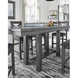 Syed Counter Height Extendable Dining Table Wood in Brown/Gray Laurel Foundry Modern Farmhouse® | 36 H in | Wayfair