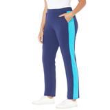 Plus Size Women's Glam French Terry Active Pant by Catherines in Navy Scuba Blue (Size 2X)