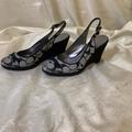 Coach Shoes | Coach Wedge Heels | Color: Black/Gray | Size: 8.5