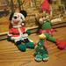 Disney Toys | Disney Plush Lot 3 Christmas Minnie Mouse Stuffed Animal Elf Christmas | Color: Green/Red | Size: Various