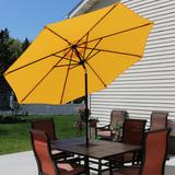 Sunnydaze Aluminum 9-Foot Patio Umbrella with Tilt & Crank Functions