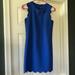 J. Crew Dresses | J Crew Royal Blue Scalloped Shift Dress | Color: Blue | Size: 0