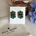 Kate Spade Jewelry | Kate Spade Earrings, Clip, Finish Touch. | Color: Gold/Green | Size: Os