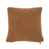 Teddy Sherpalux Square Pillow. 20in. X 20in. Glazed Ginger