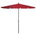 vidaXL Garden Parasol with Pole 82.7"x55.1" Bordeaux Red