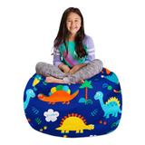 Kids' Stuffed Animal Storage Bean Bag Chair Cover or Toy Organizer